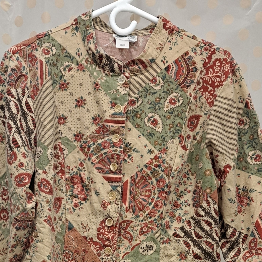Patchwork Coat Jacket - Picture 5 of 5